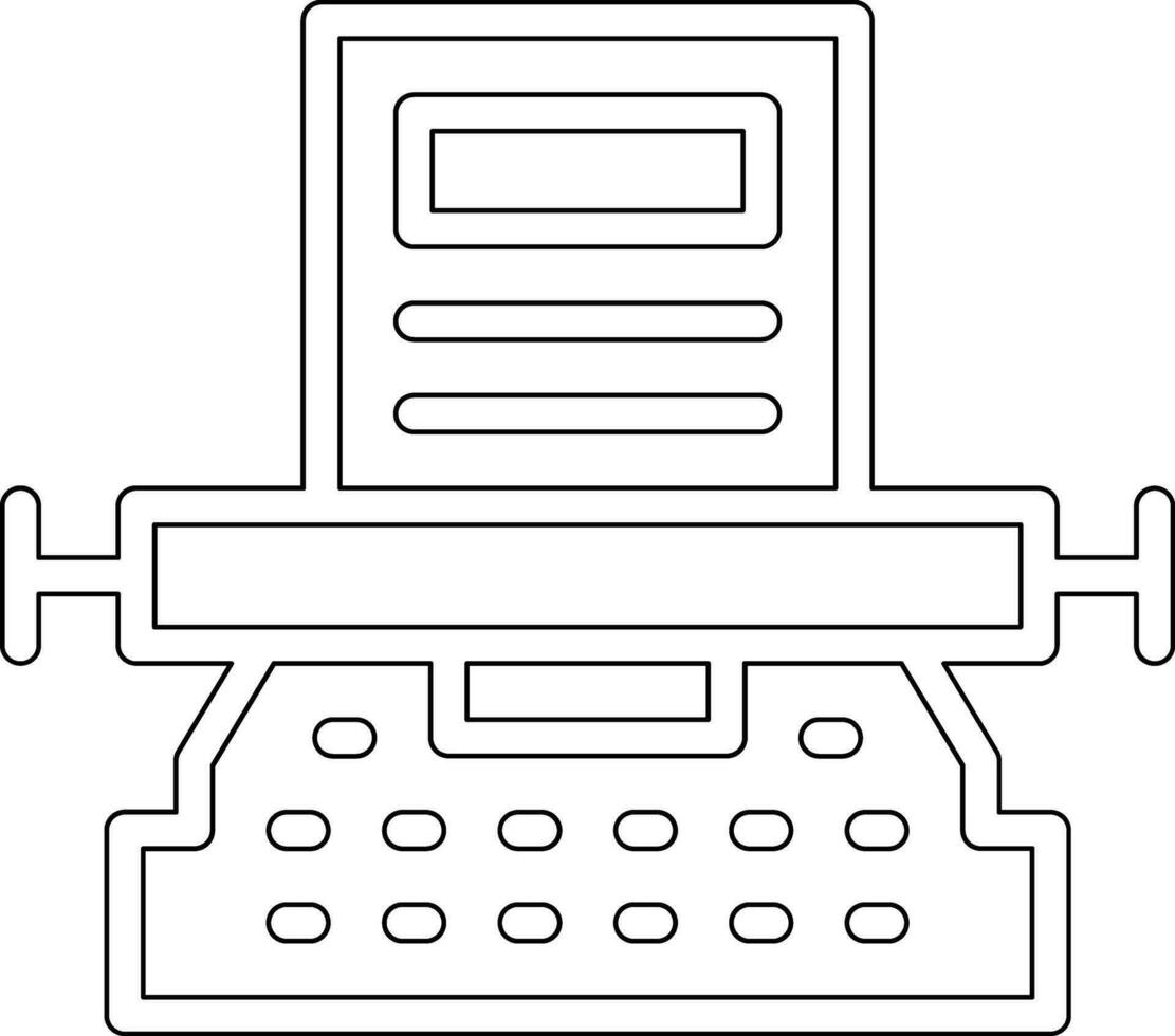 typemachine vector pictogram