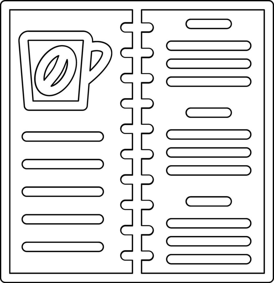 koffie menu vector icoon