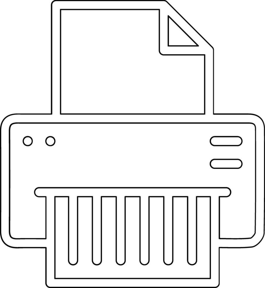 papier shredder vector icoon