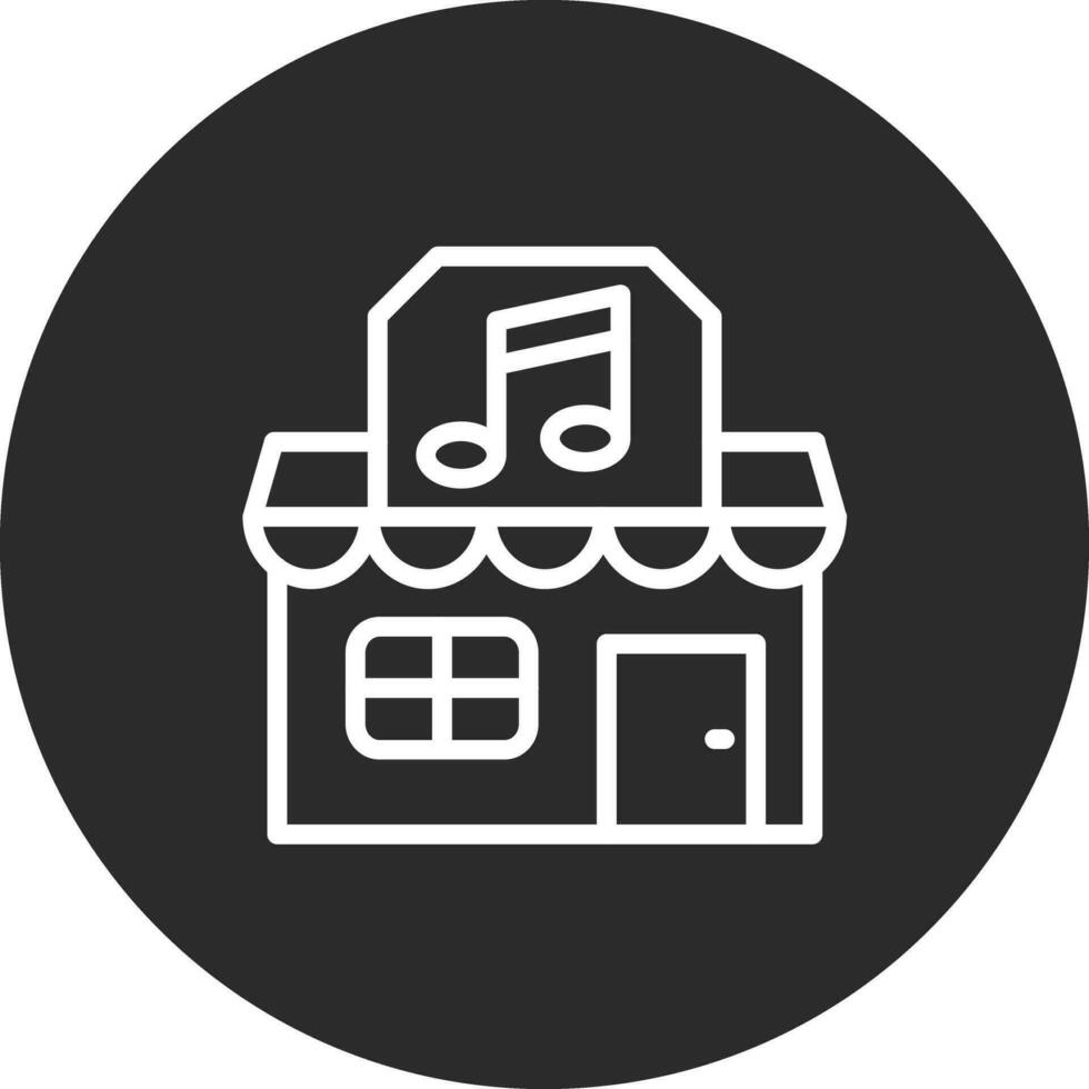 muziek- winkel vector icoon