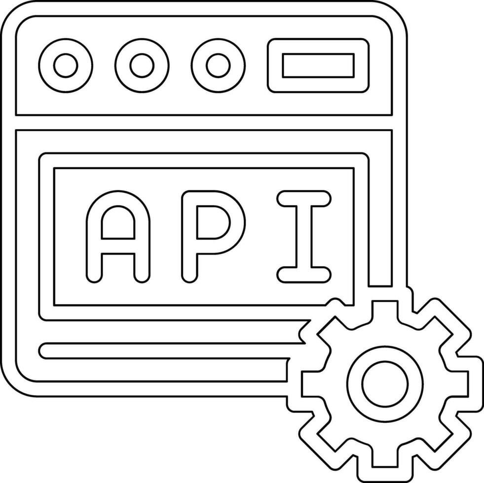 web api vector icoon