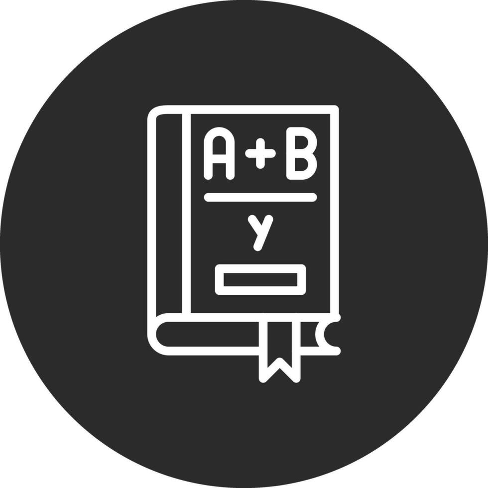 algebra boek vector icoon