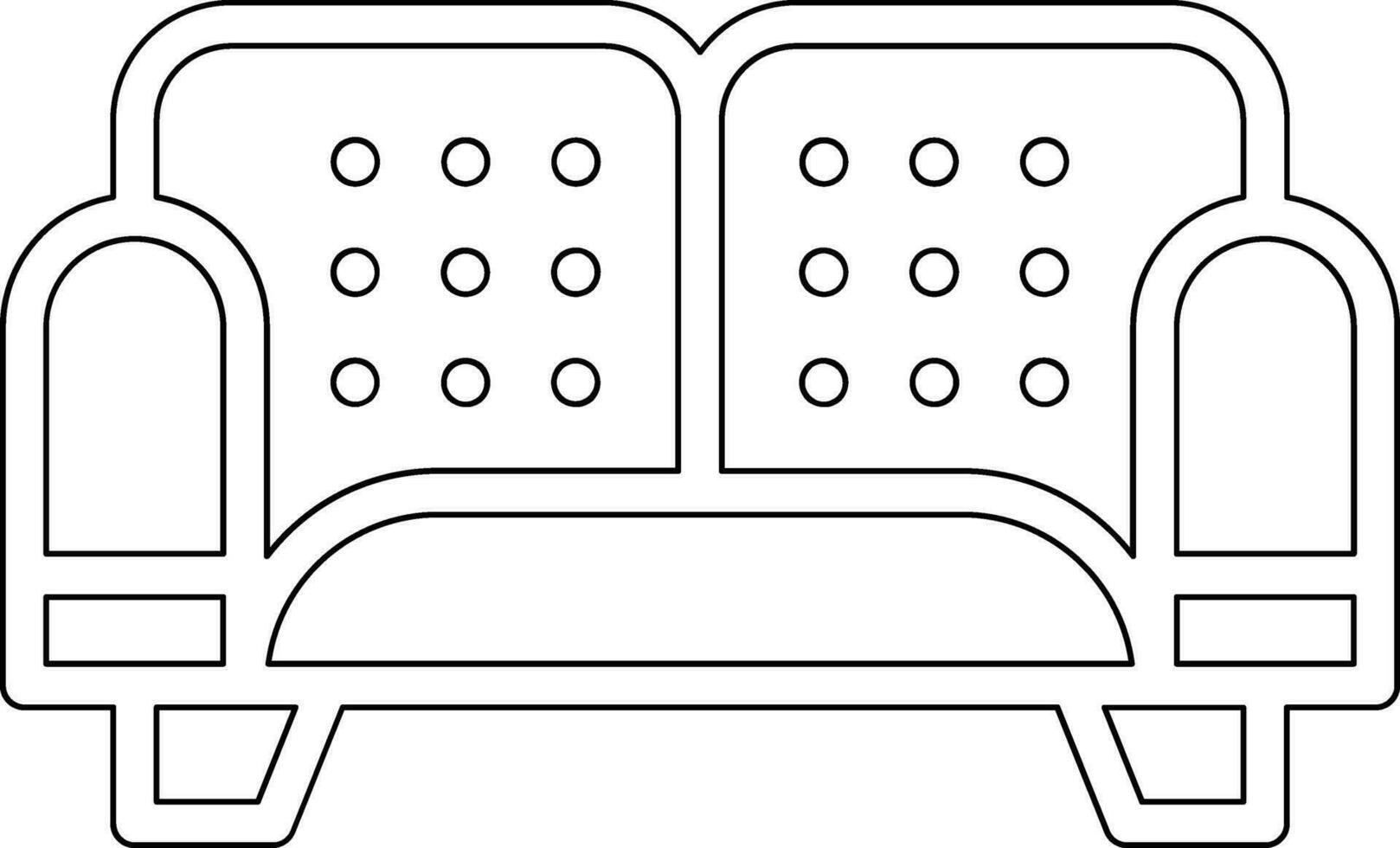 sofa vector icoon