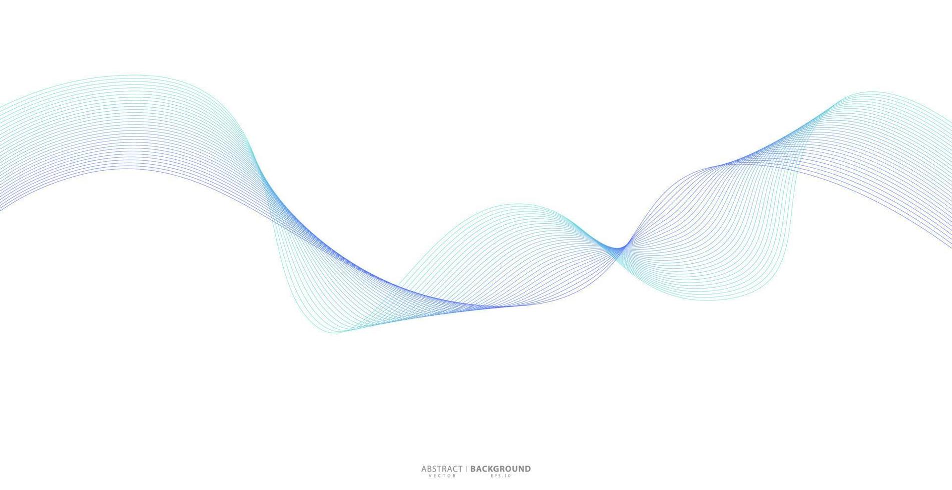 abstracte golvende strepen op een witte achtergrond geïsoleerd. golflijntekeningen, gebogen glad ontwerp. vector illustratie eps 10.