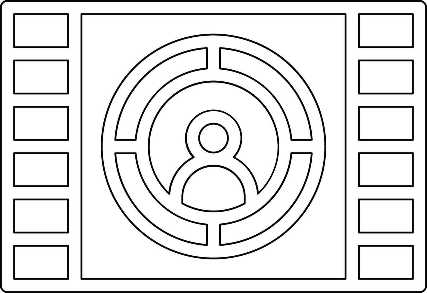 bioscoop scherm vector icoon