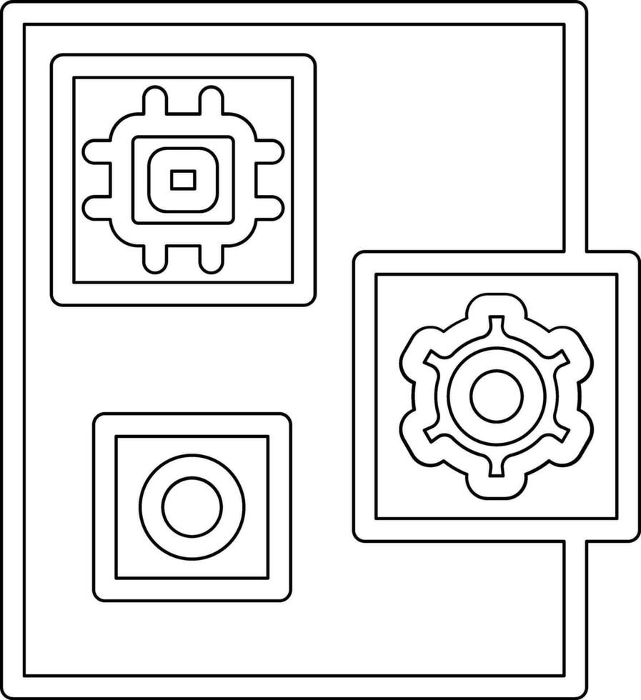 ongestructureerd gegevens vector icoon