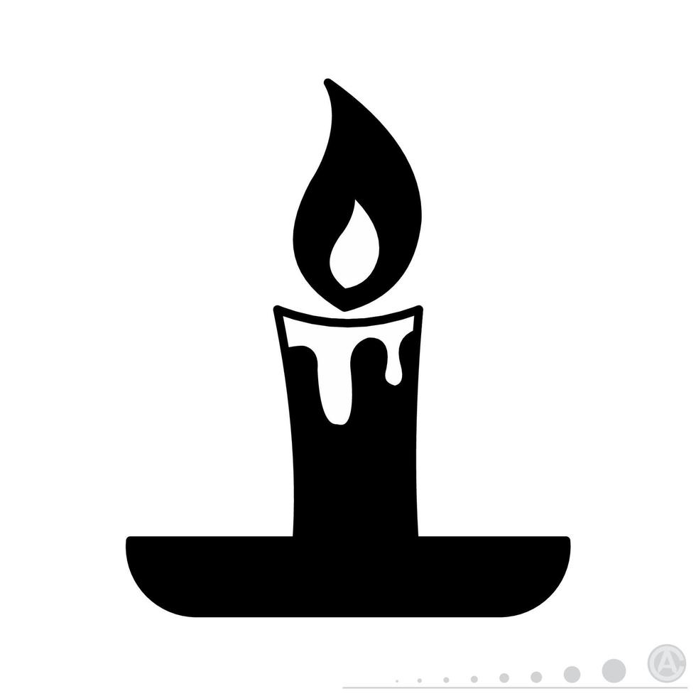 kandelaar pictogram black.eps vector