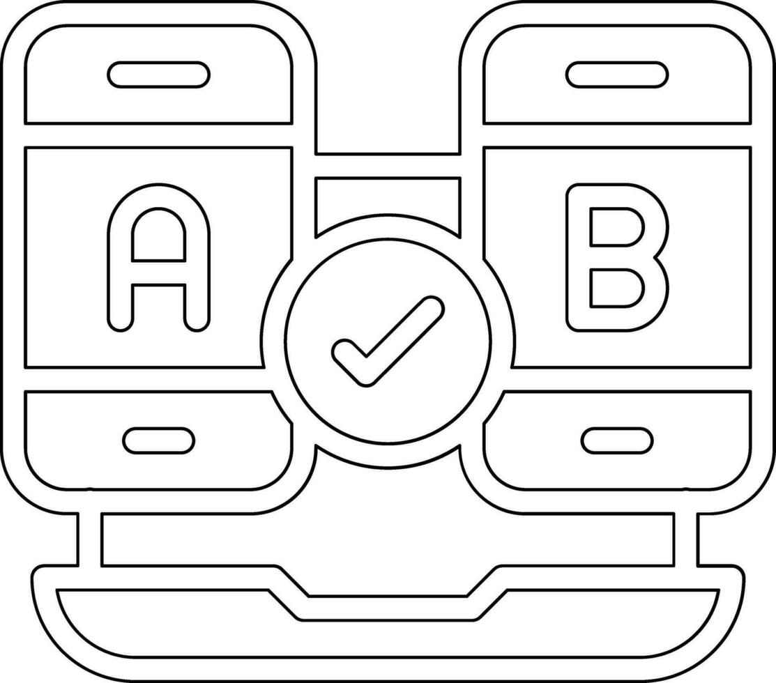 ab testen vector icoon