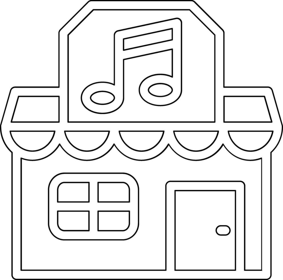 muziek- winkel vector icoon