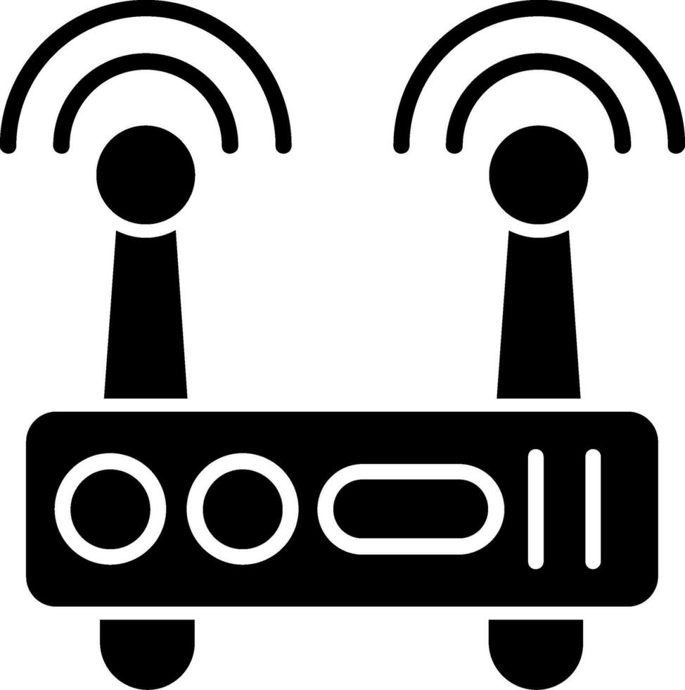 Wifi router vector icoon