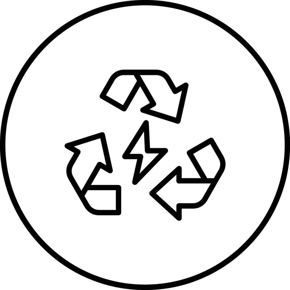 recycle energie vector icoon