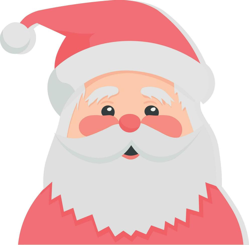 illustratie van de kerstman claus zonder achtergrond vector