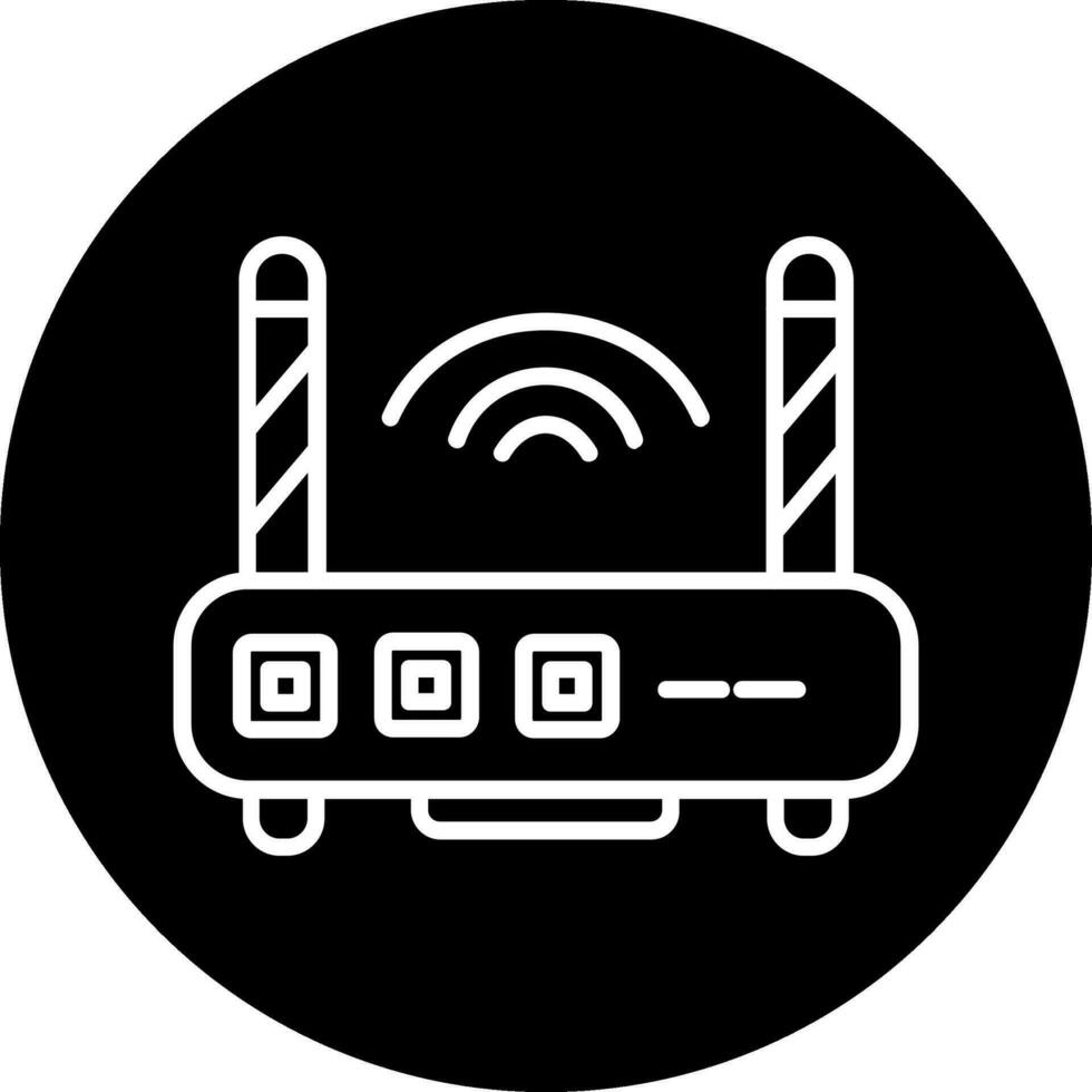 Wifi router vector icoon