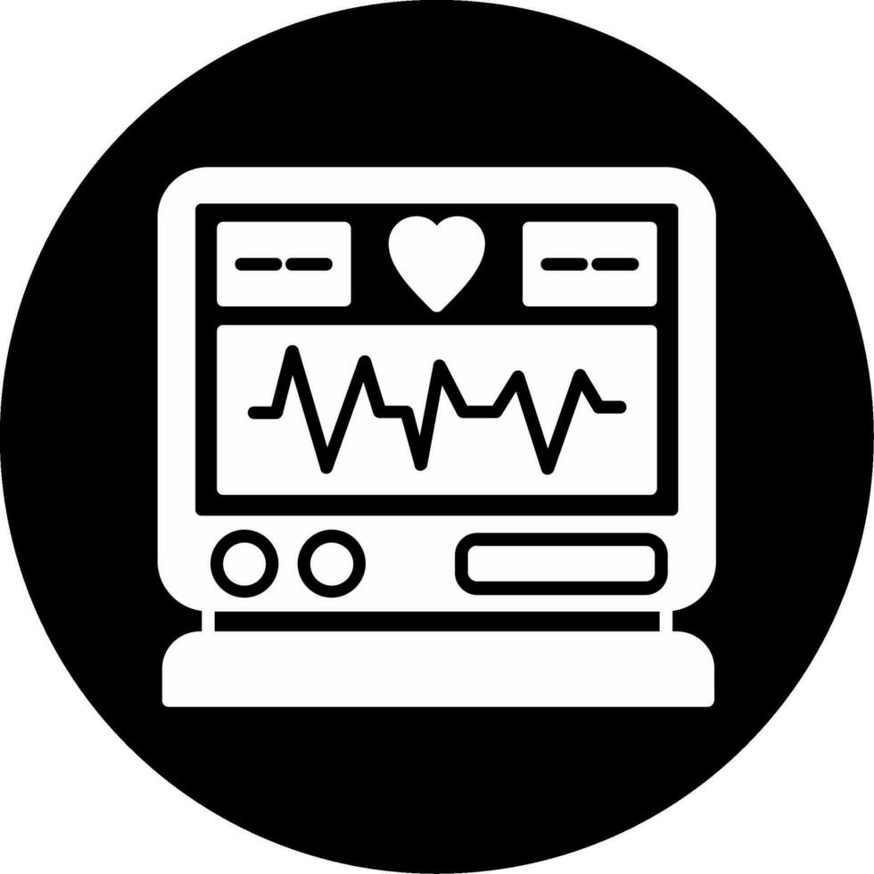 elektrocardiogram vector icoon