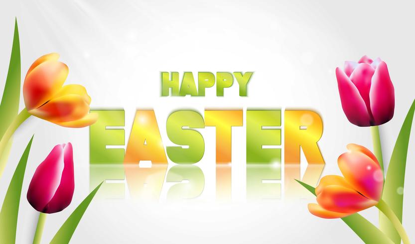 Vector illustratie van Happy Easter Holiday.