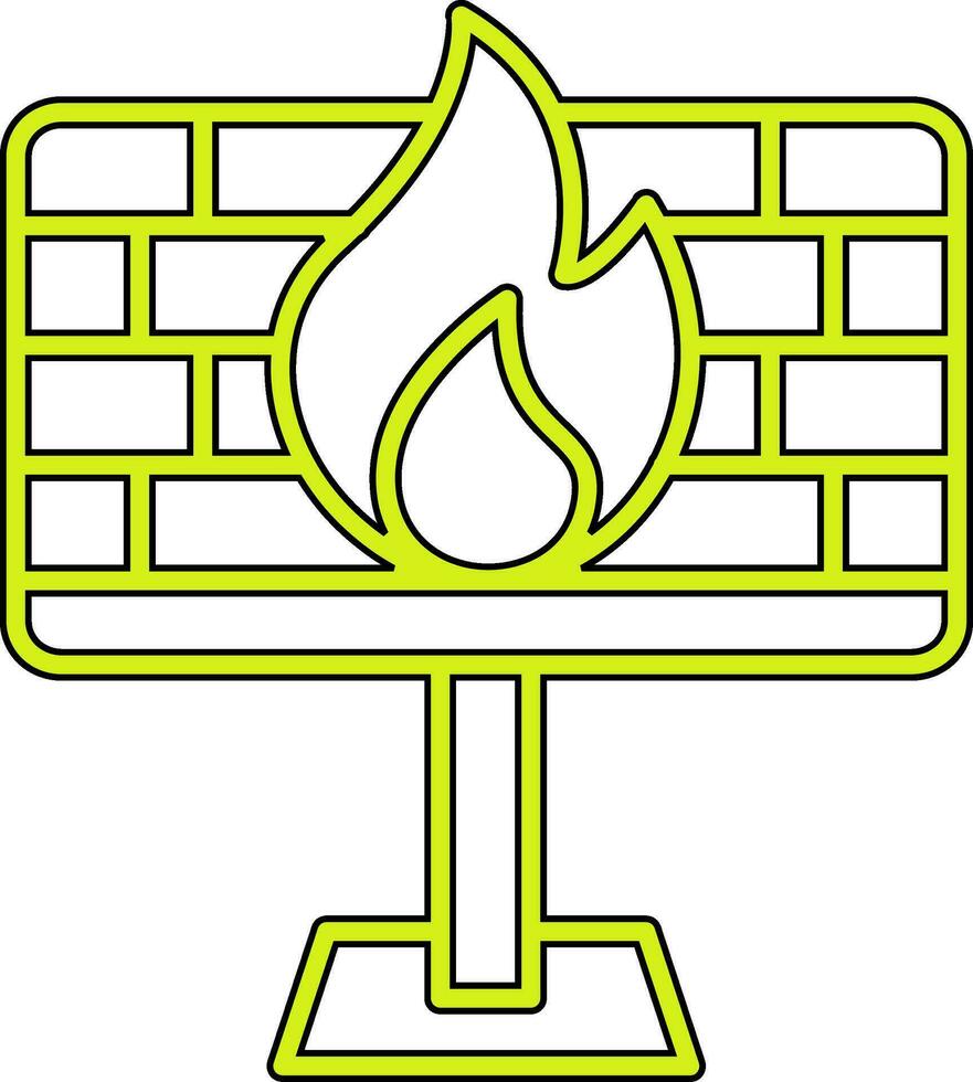 firewall vector pictogram