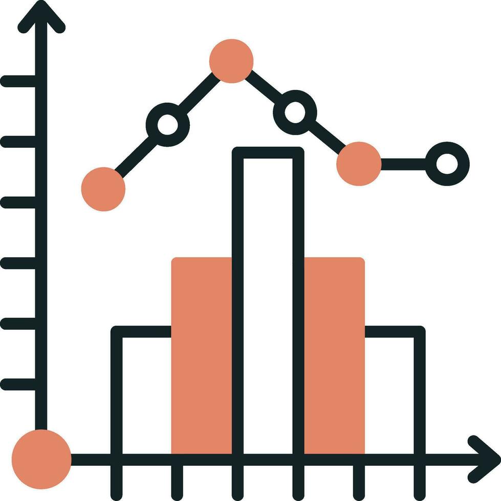 histogram vector icoon