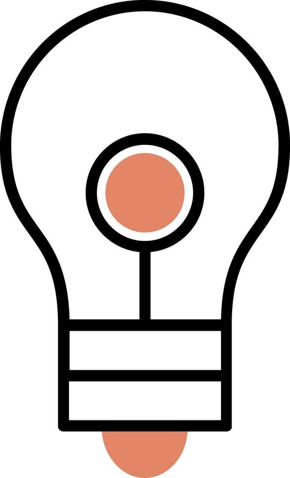 gloeilamp vector pictogram