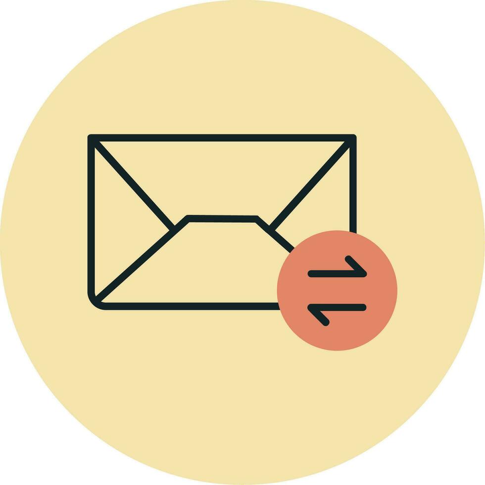 uitwisseling mails vector icoon