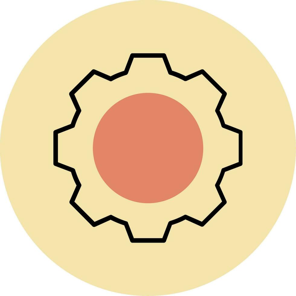 tandwiel vector pictogram