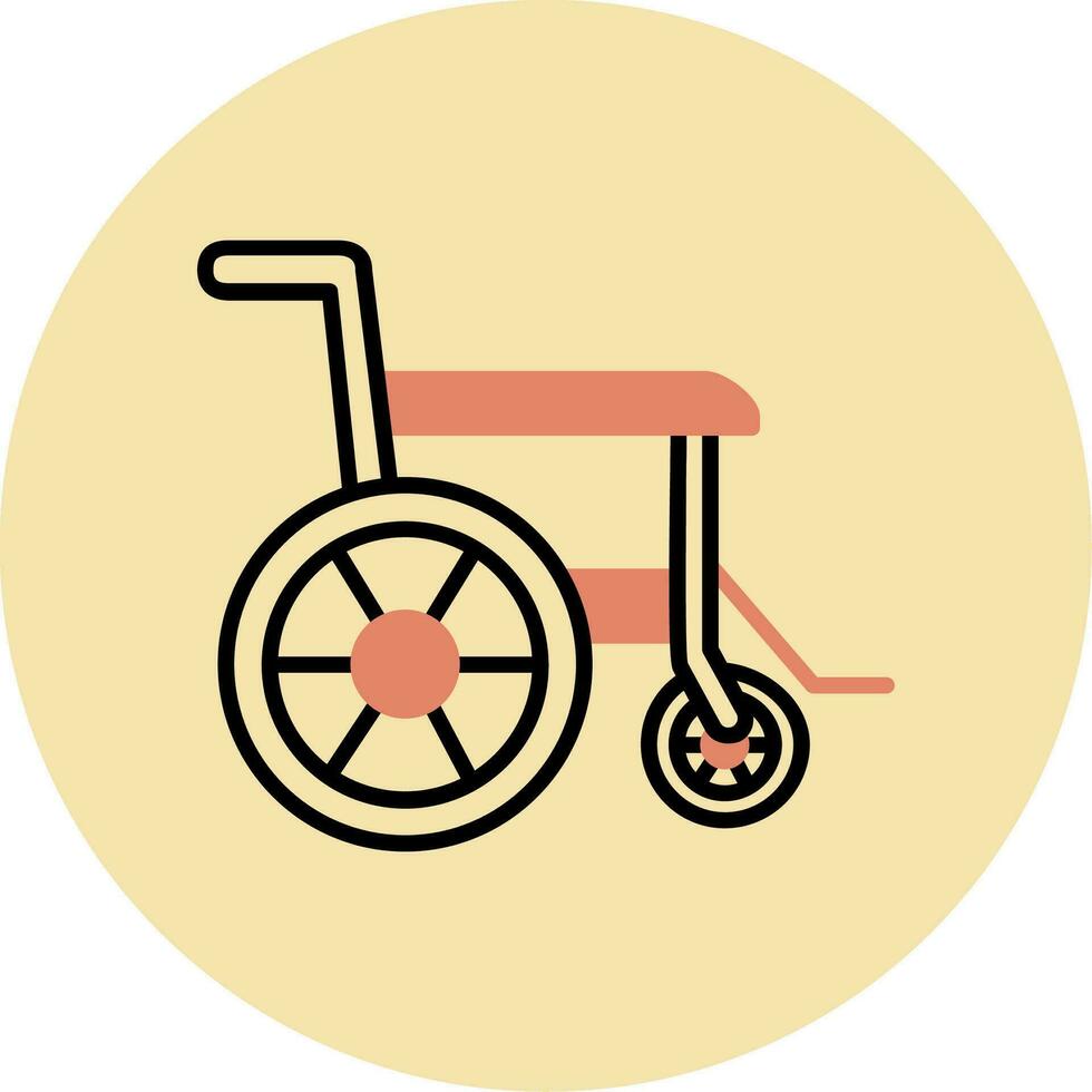 rolstoel vector pictogram