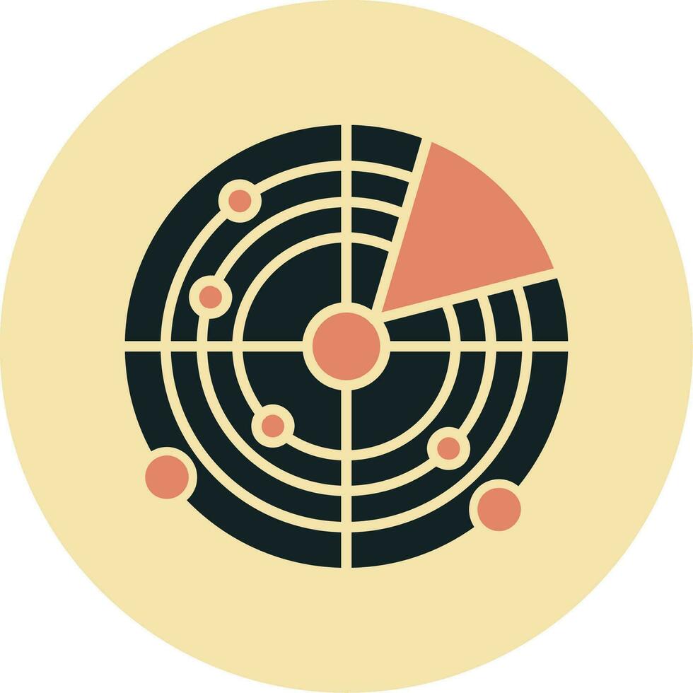 radar vector pictogram