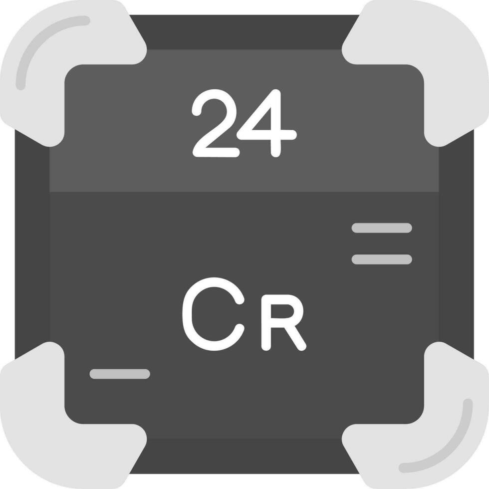 chroom grijs schaal icoon vector