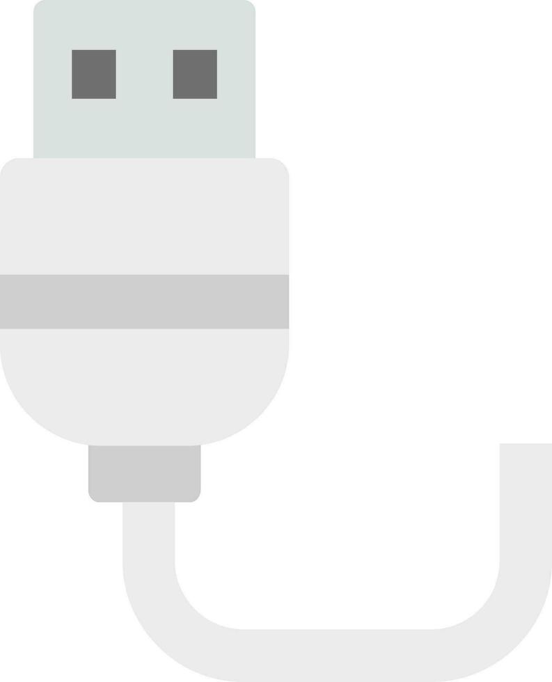 USB grijs schaal icoon vector