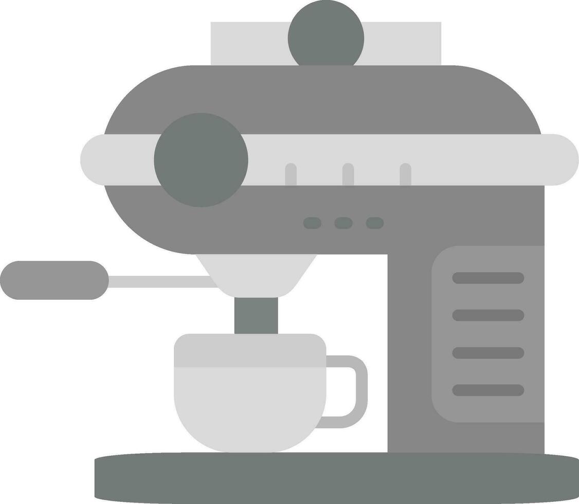 koffie machine grijs schaal icoon vector