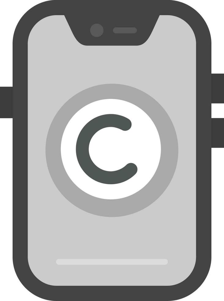 auteursrechten grijs schaal icoon vector