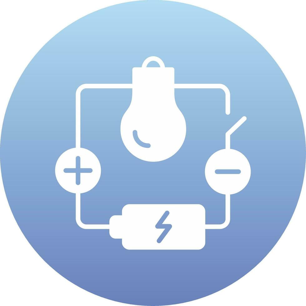 elektrisch stroomkring vector icoon