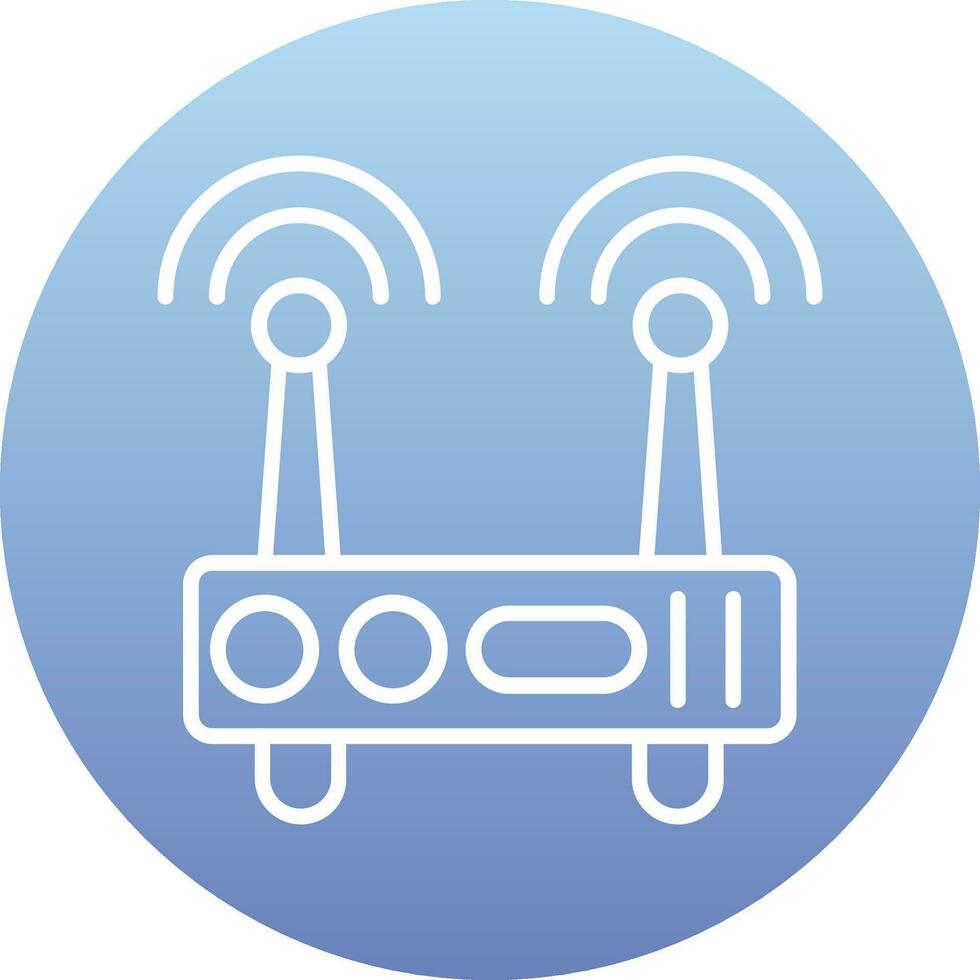 Wifi router vector icoon