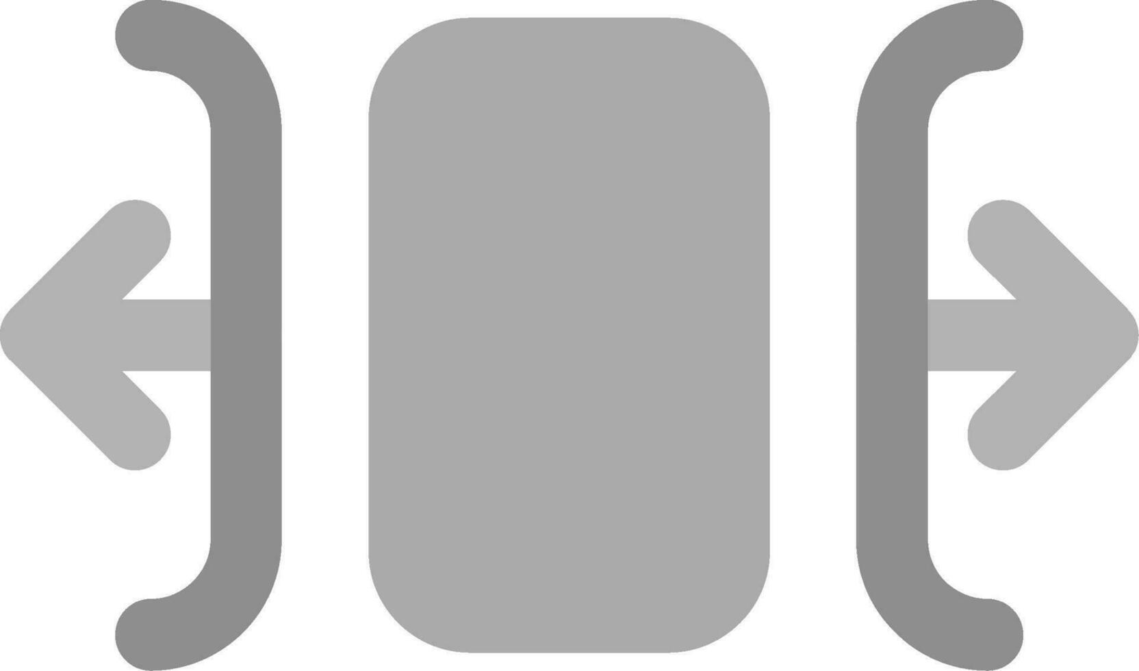 carrousel horizontaal grijs schaal icoon vector