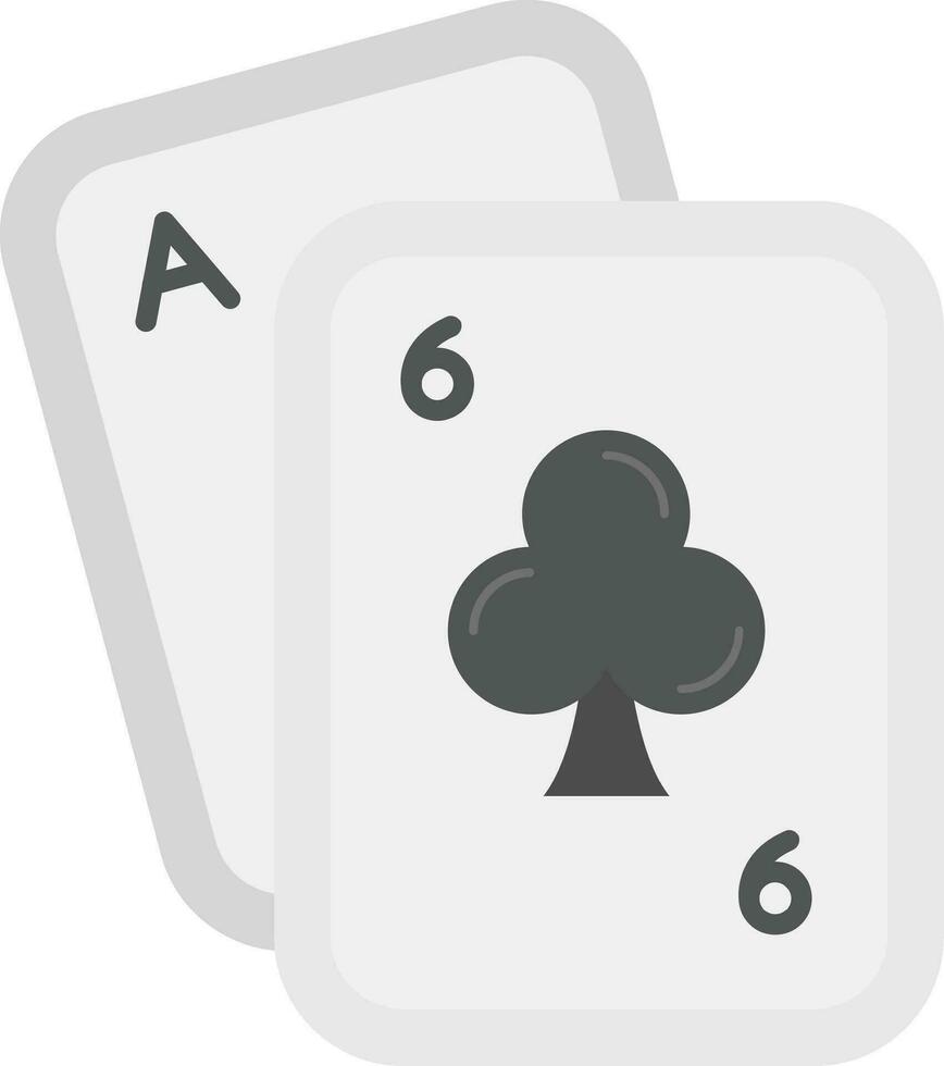 poker grijs schaal icoon vector