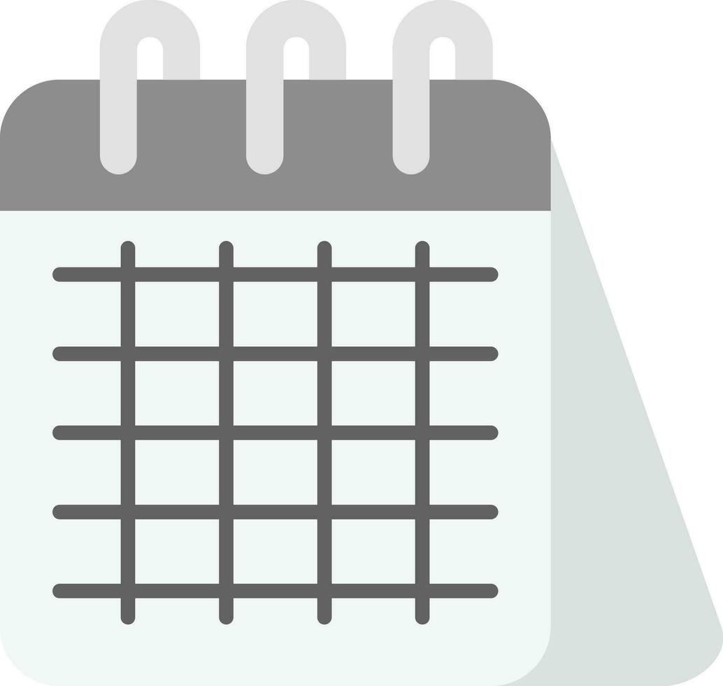 kalender grijs schaal icoon vector