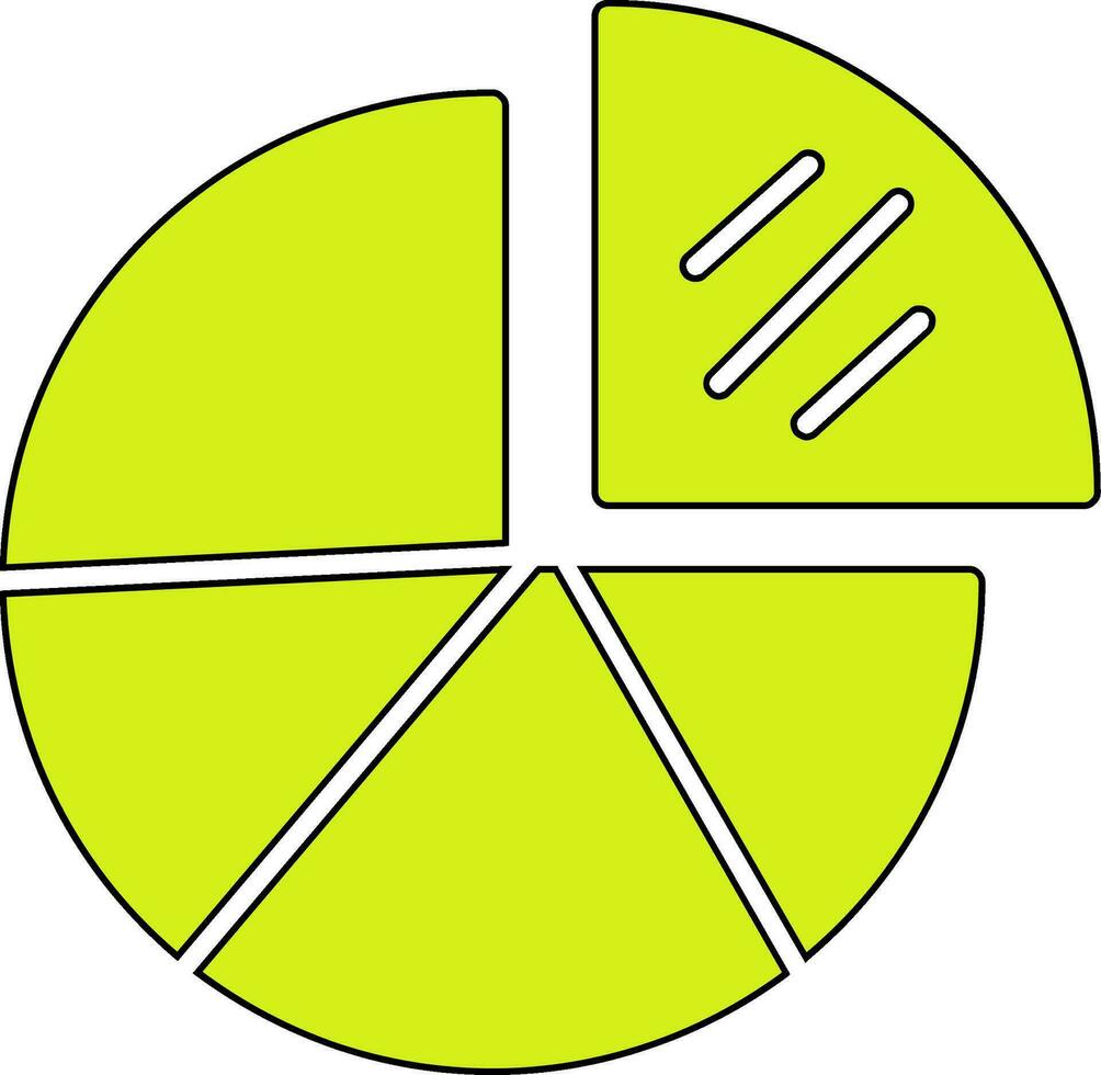 cirkeldiagram vector pictogram