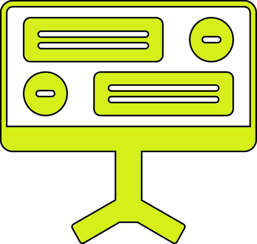 bureaublad computer vector icoon