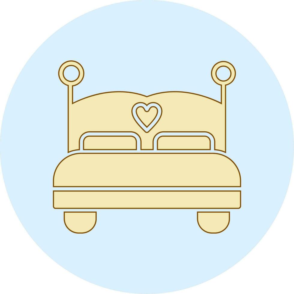 tweepersoonsbed vector icon