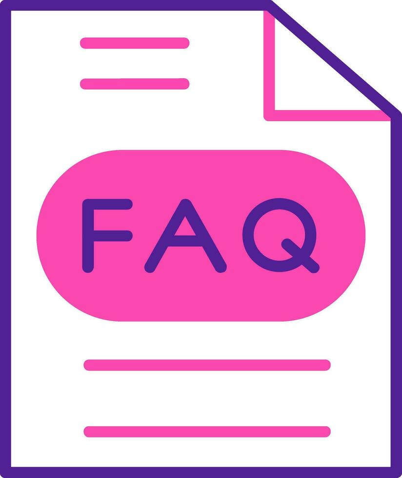 FAQ vector icoon