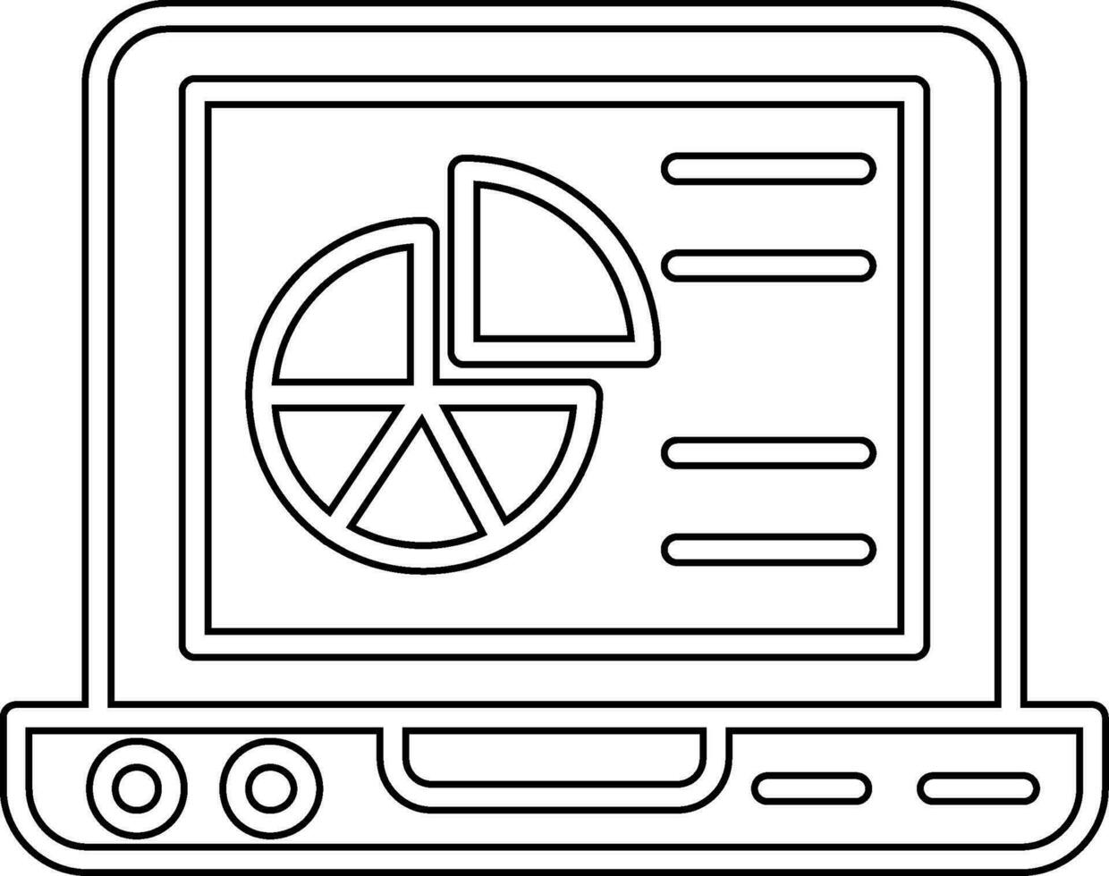 cirkeldiagram vector pictogram