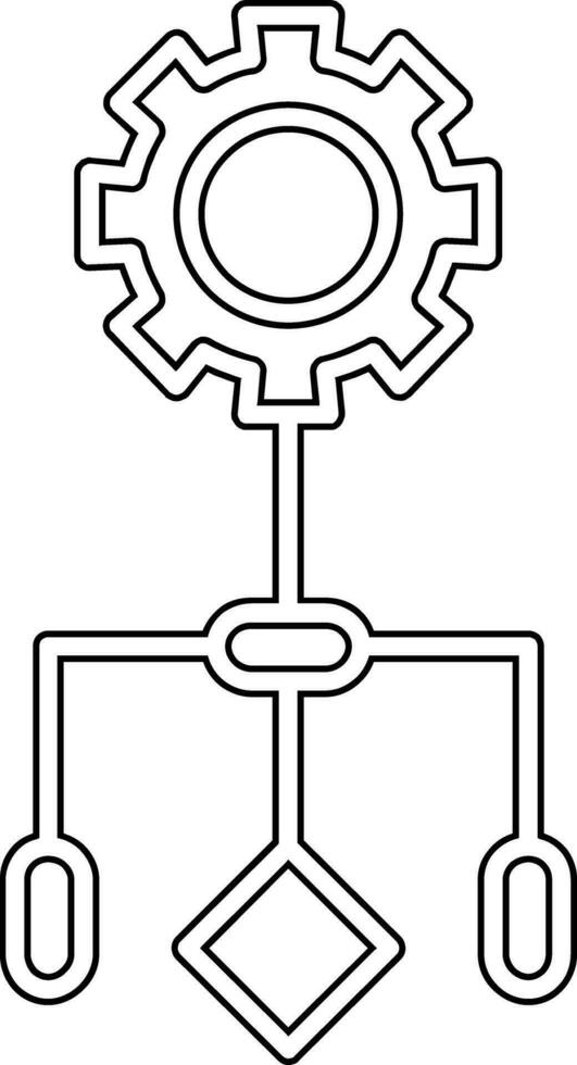 werkstroom vector pictogram