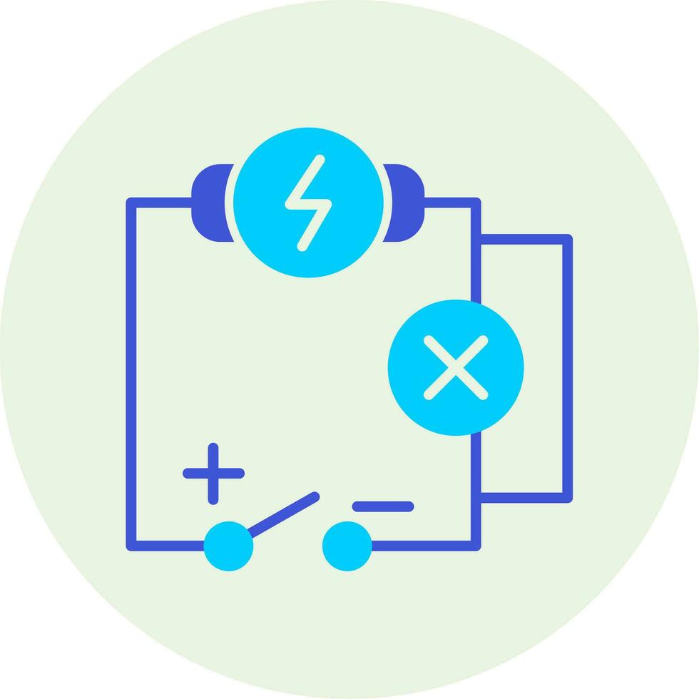 elektrisch stroomkring vector icoon