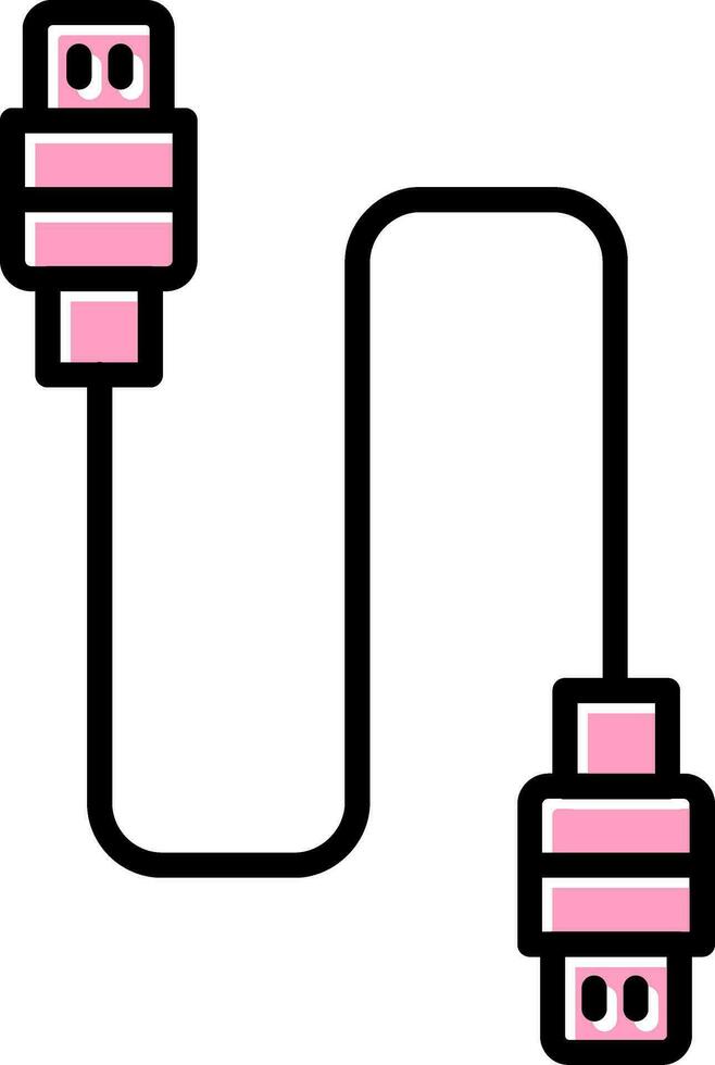 USB kabel vector icoon