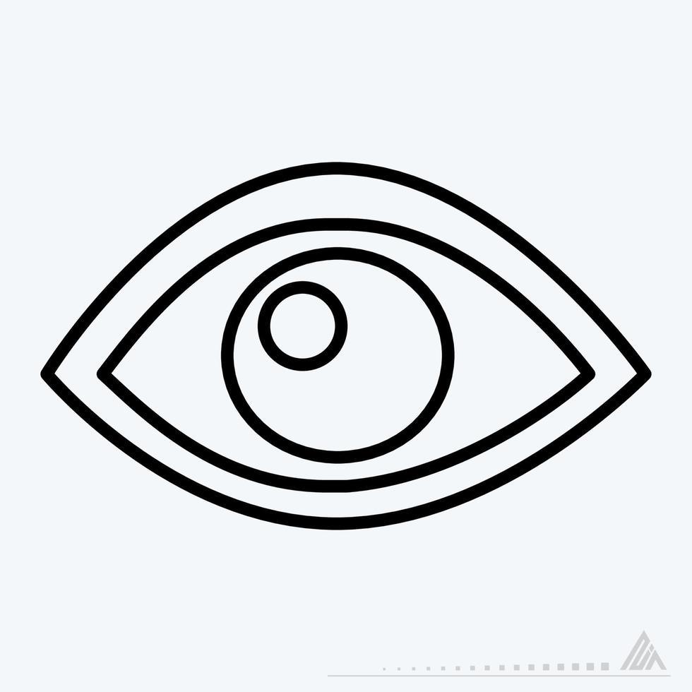 pictogram vector van oog - lijnstijl