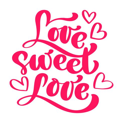 Love Sweet Love Elegant wenskaart ontwerp vector