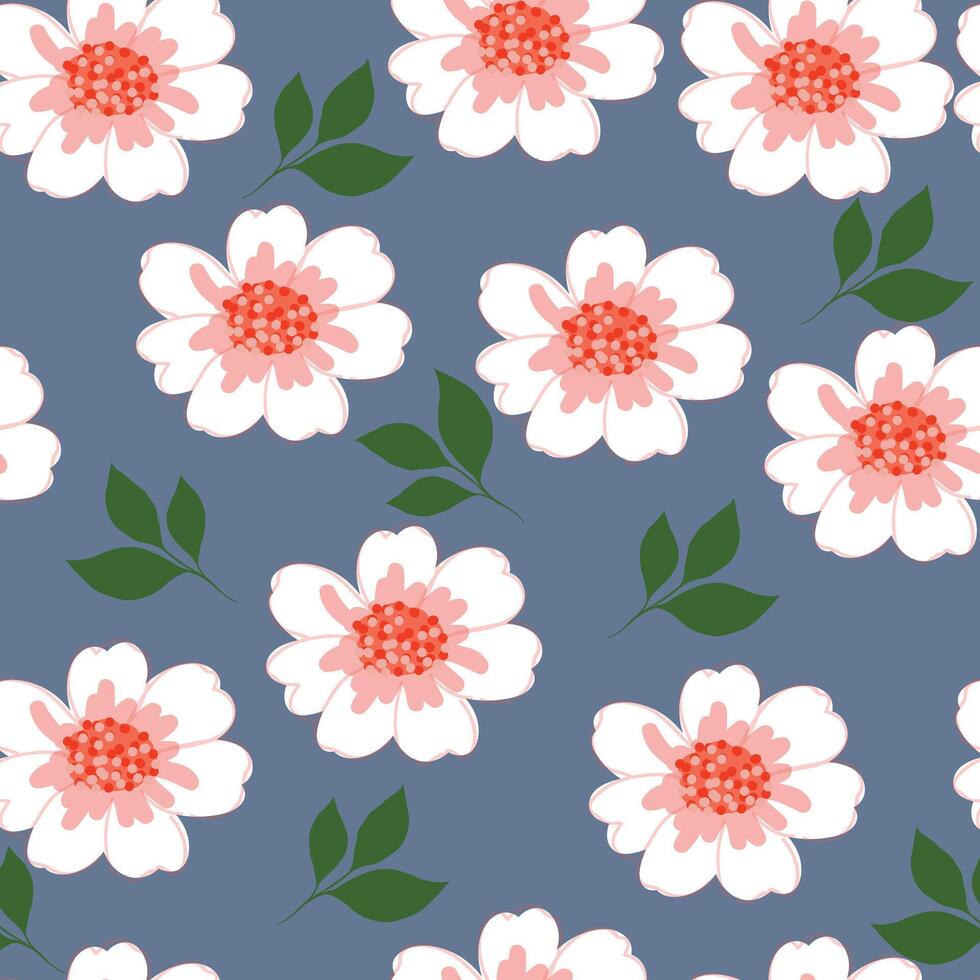 zomer bloemen naadloos patroon. bloem tuin ontwerp. modern exotisch ontwerp voor papier, omslag, kleding stof, interieur decor vector