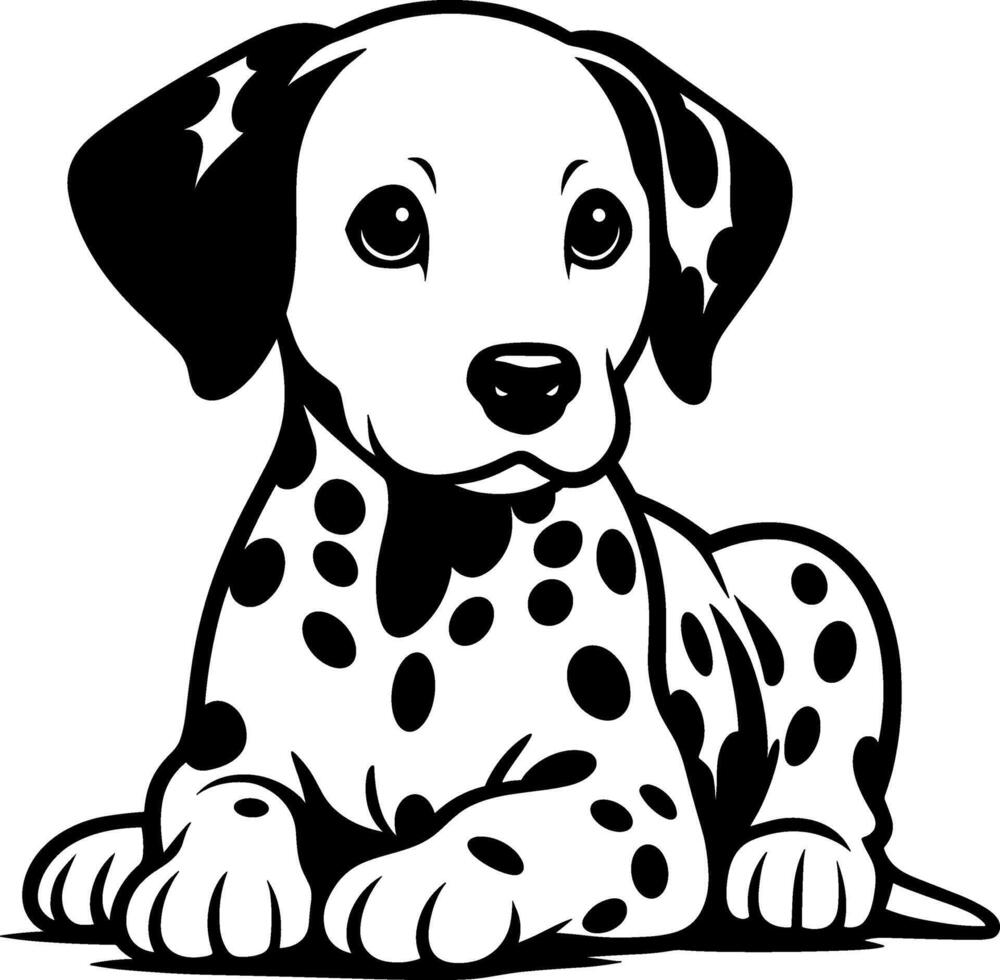 dalmatiër puppy hond vector