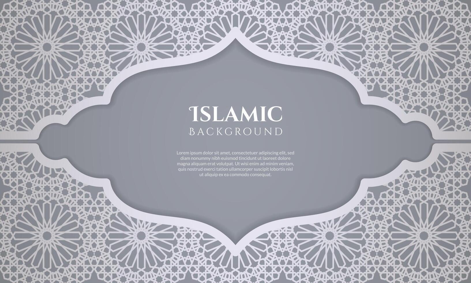 Arabisch Islamitisch elegant met Arabisch patroon en decoratief boog kader. - vector. vector