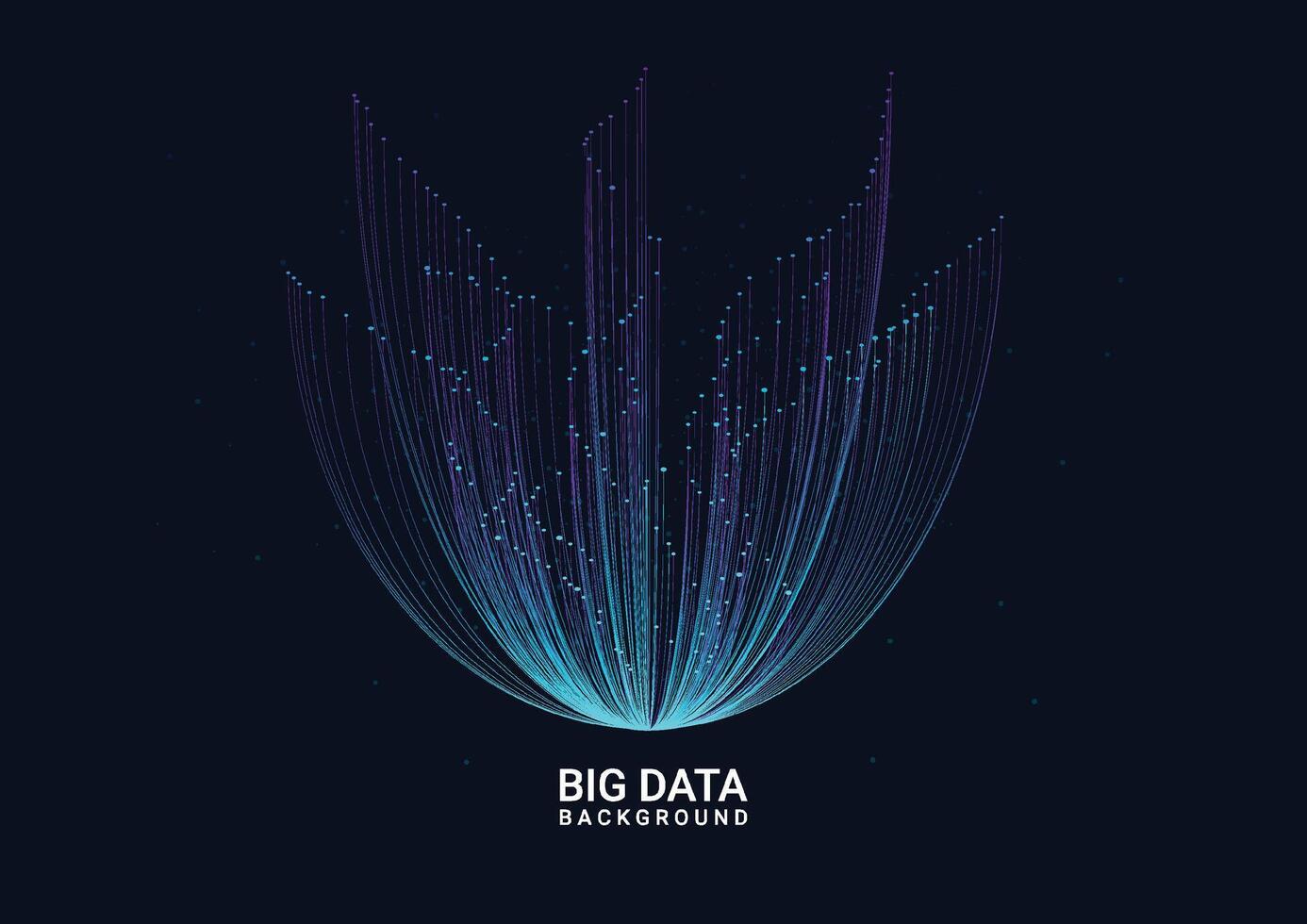 big data visualisatie. abstracte technologie innovatie communicatie concept digitale blauwe ontwerp achtergrond. vector illustratie