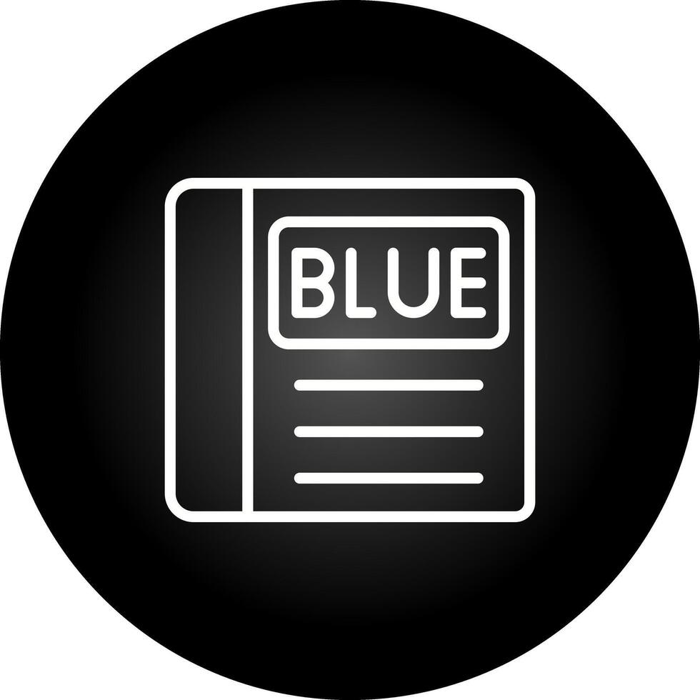 blauw boek vector icoon